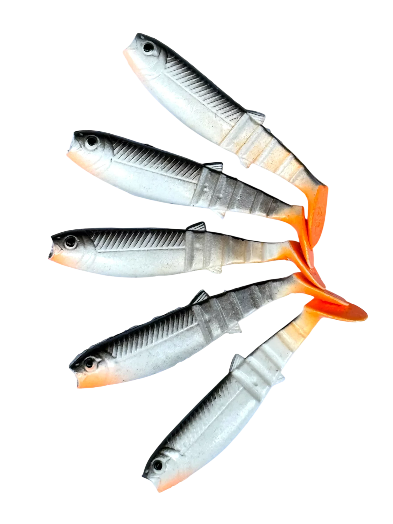 Savage Gear LB Cannibal Shad 5,5 cm White/Black